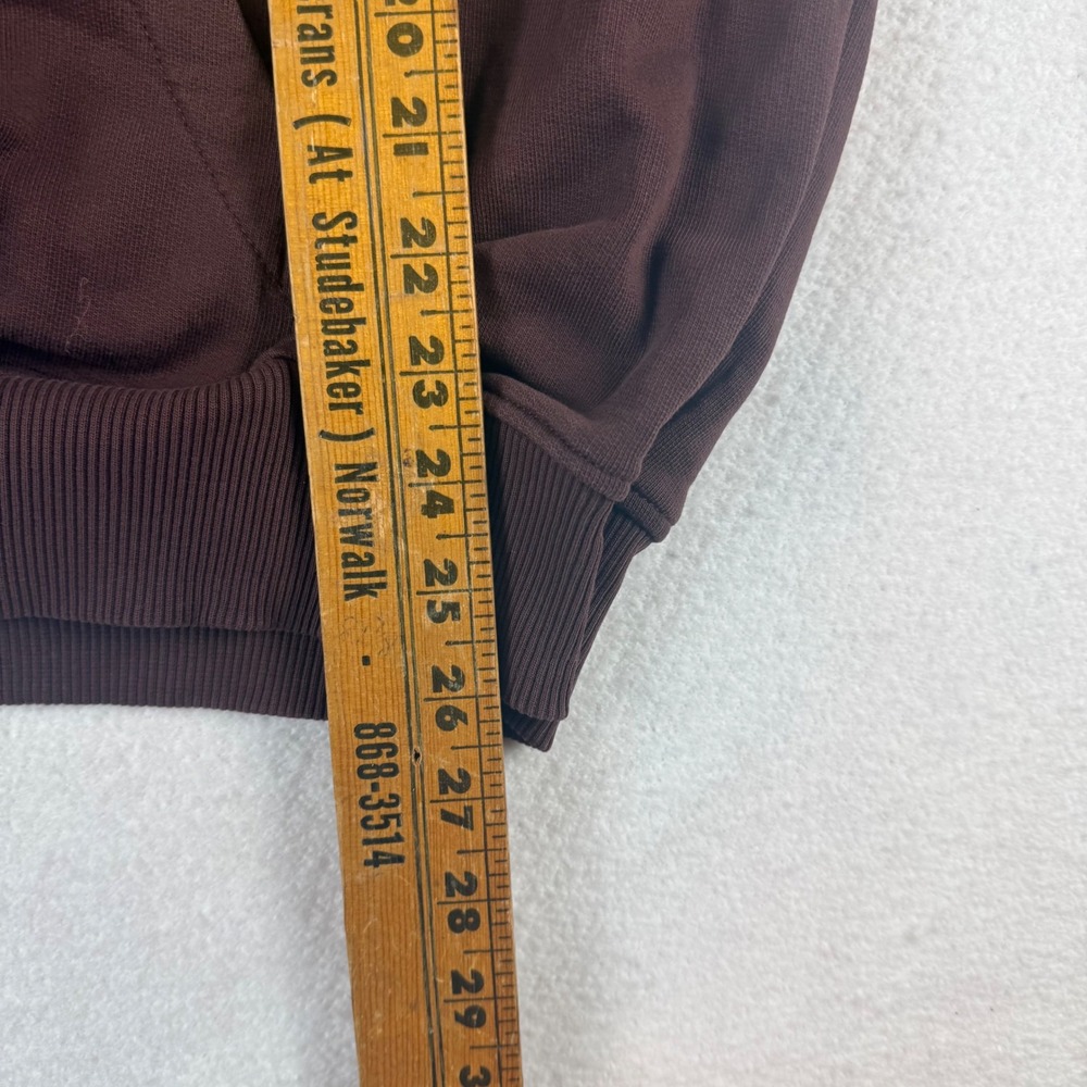 Drole de Monsieur Not From Paris Madame Brown Hoodie Mens Large Relaxed Fit - Picture 8 of 10